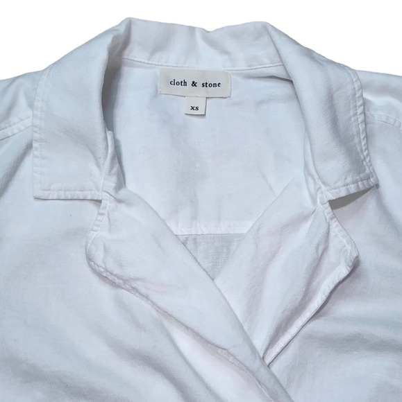 Anthropolgie Cloth & Stone Tie Waist Croped Top - Picture 6 of 10